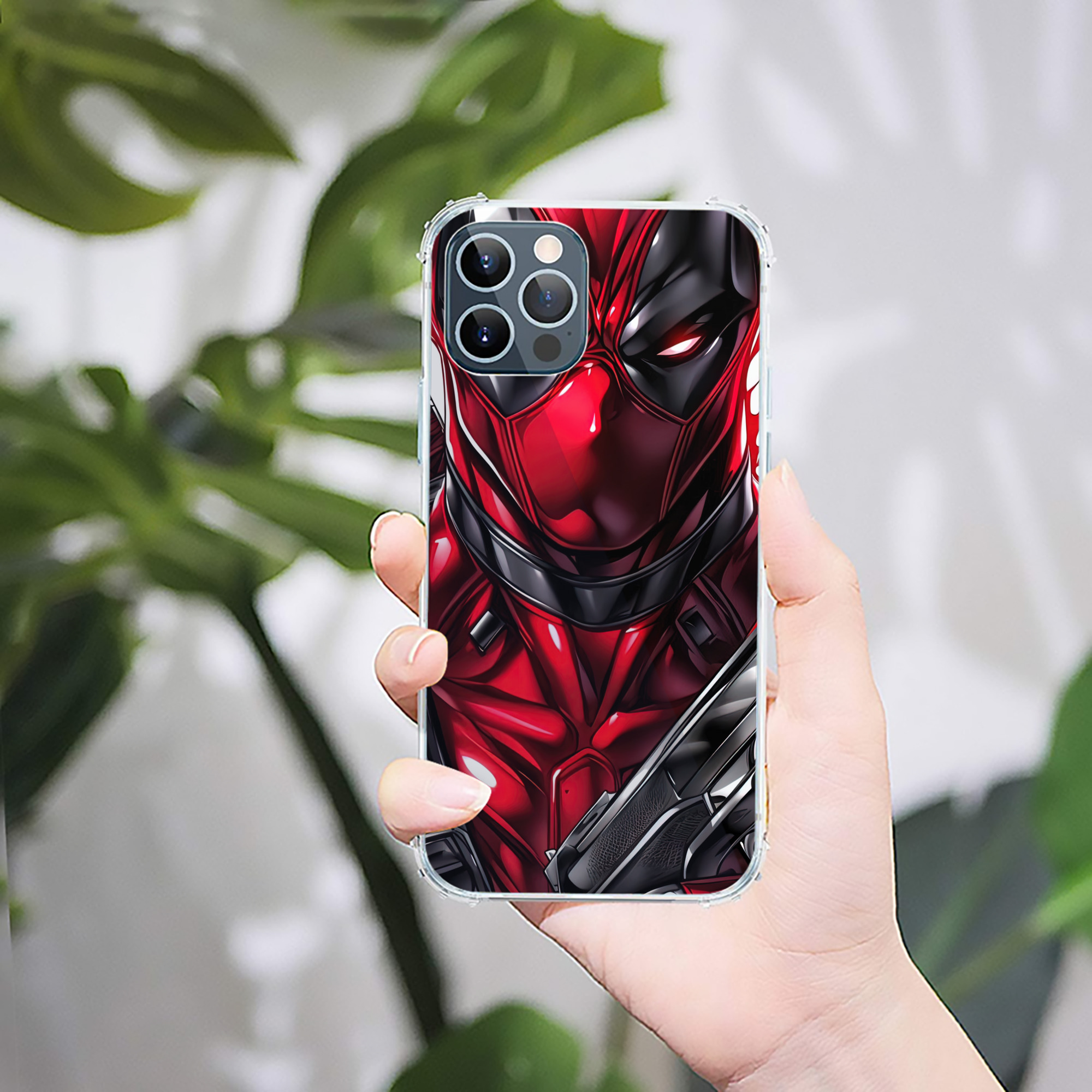 （画像用） Deadpool デッドプール 【iPhone 12シリーズ対応】透明スマホケース（クリアソフトケース）
